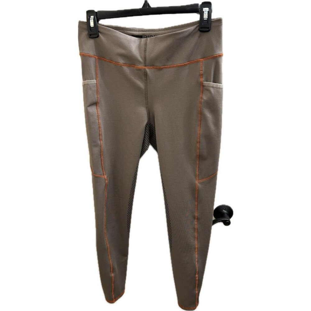 Riding Sport Leggings By Dover Saddlery Women’s L Tan Pockets Compression